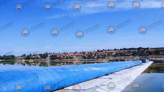 內(nèi)蒙古二道河子枕式橡膠壩1